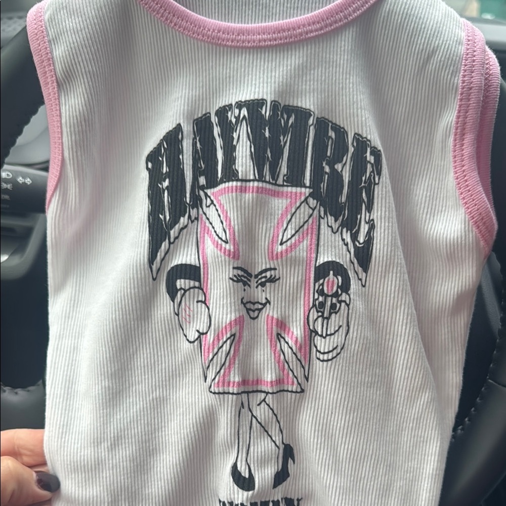 Haywire ladies hardcore crop Tank Top medium punk